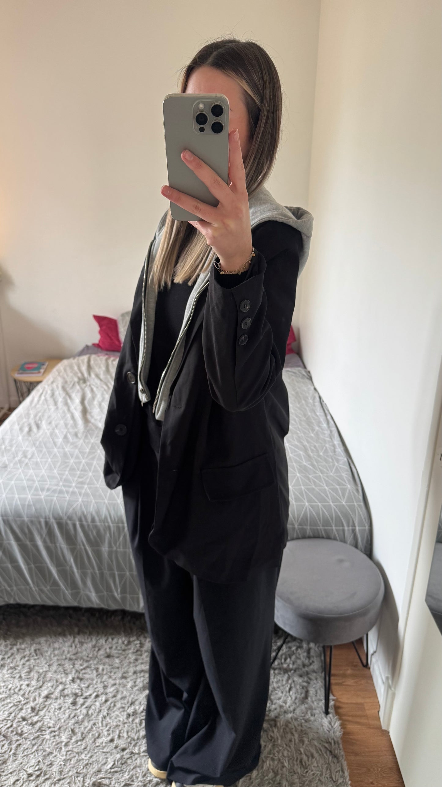 Blazer pull noir