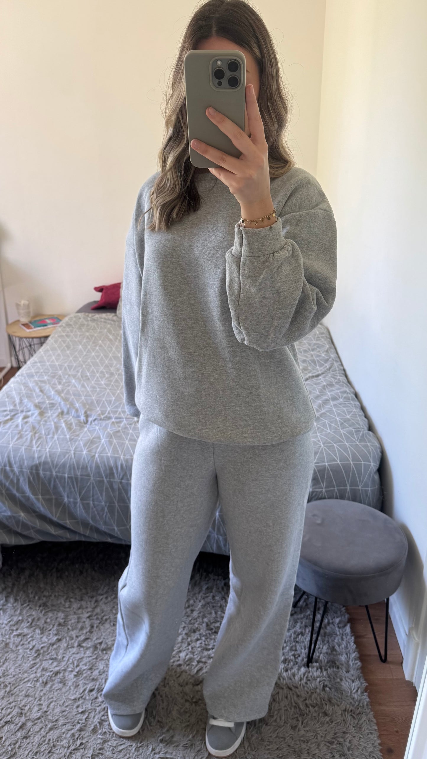 Ensemble jogging gris