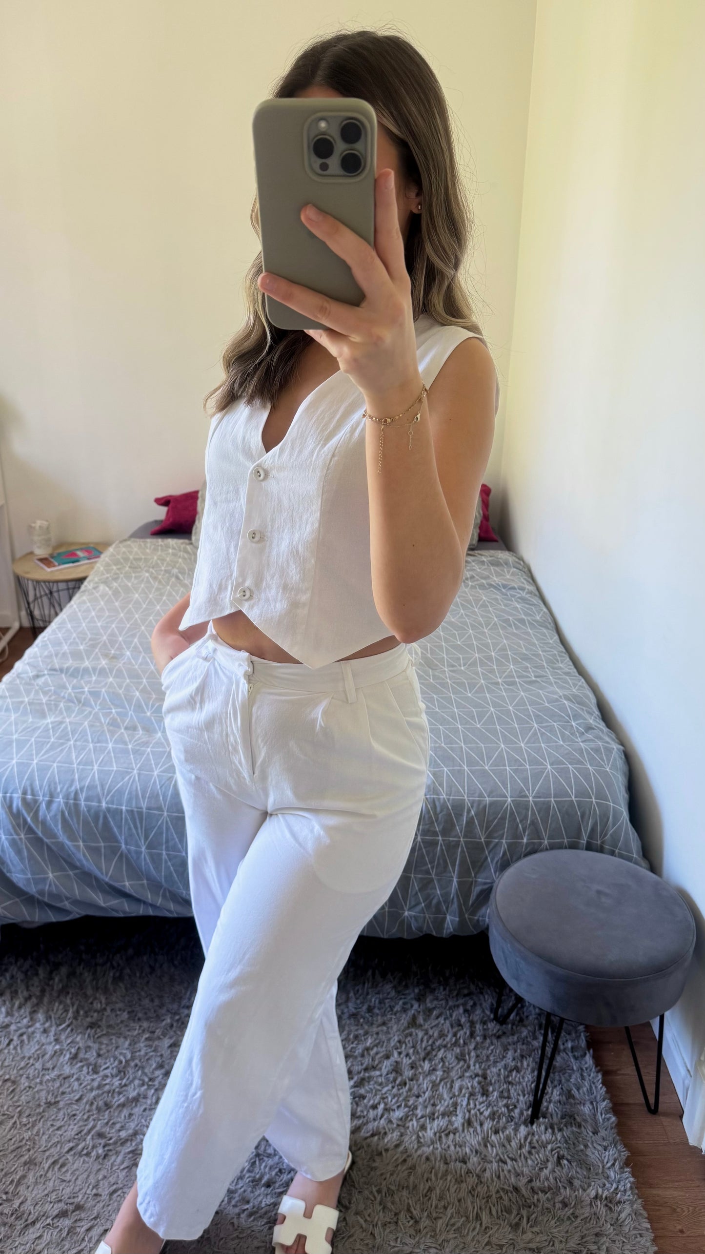 Ensemble tailleur manches courtes
